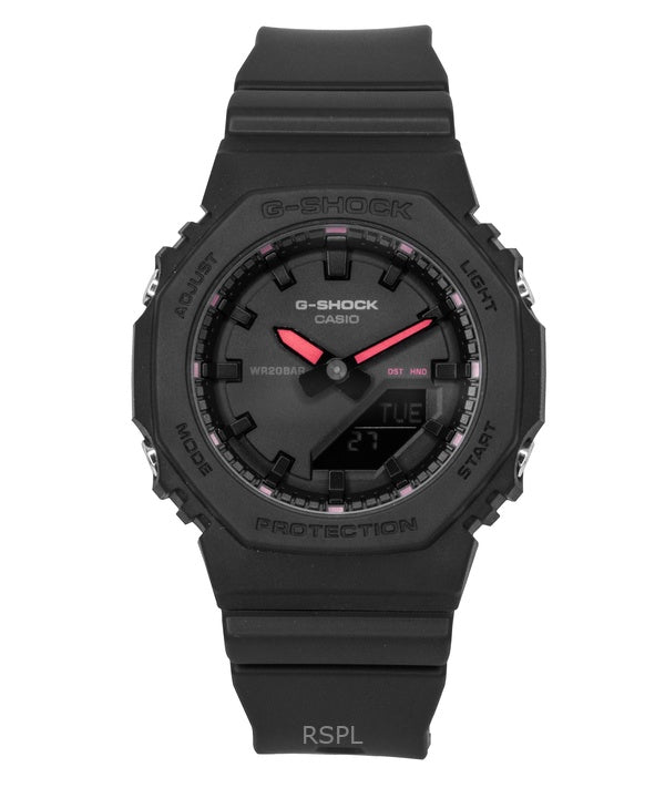 Montre femme Casio G-Shock analogique numérique en résine biosourcée, cadran noir, quartz, GMA-P2100SA-1A1, 200 m