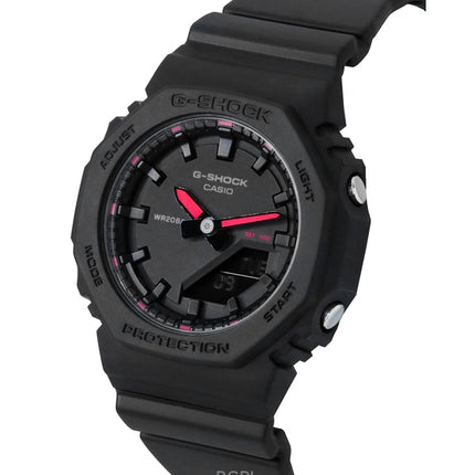 Montre femme Casio G-Shock analogique numérique en résine biosourcée, cadran noir, quartz, GMA-P2100SA-1A1, 200 m