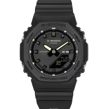 Montre femme Casio G-Shock analogique numérique en résine biosourcée, cadran noir, quartz, GMA-P2100SA-1A2, 200 m