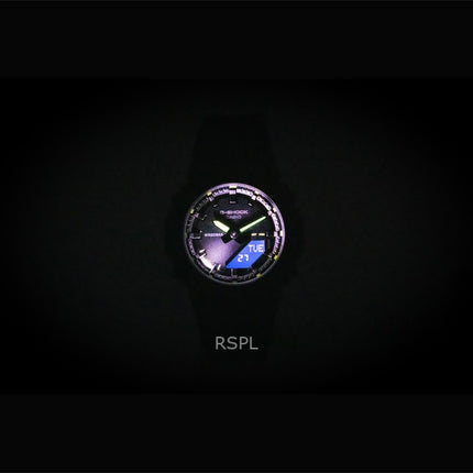 Montre femme Casio G-Shock analogique numérique en résine biosourcée, cadran noir, quartz, GMA-P2100SA-1A2, 200 m