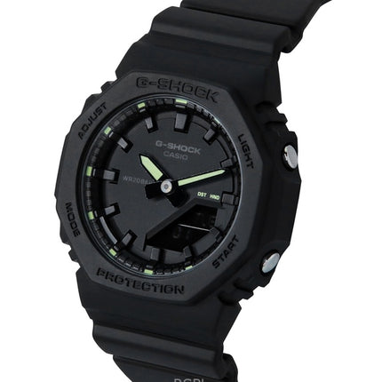 Montre femme Casio G-Shock analogique numérique en résine biosourcée, cadran noir, quartz, GMA-P2100SA-1A2, 200 m