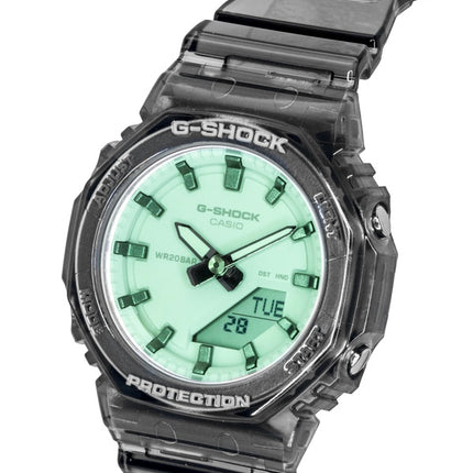 Montre Casio G-Shock pour femme, analogique-numérique, cadran vert, bracelet en résine, mouvement à quartz GMA-P2100SR-1A, étanche à 200 m