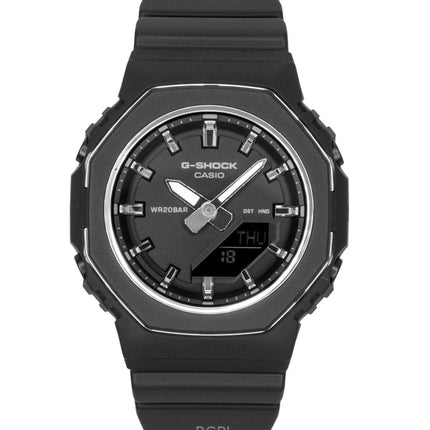 Montre Casio G-Shock pour femme, analogique-numérique, bracelet en résine biosourcée, cadran noir, mouvement à quartz, GMA-P2110-1A, étanche à 200 m
