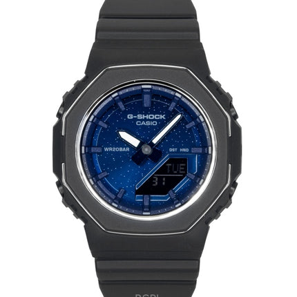 Montre Casio G-Shock GMA-P2110SC-2A pour femme, analogique-numérique, en résine biosourcée, cadran bleu, mouvement à quartz, étanche à 200 m.