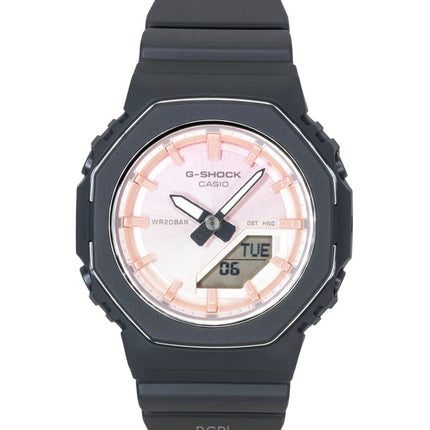 Montre Casio G-Shock GMA-P2110SC-4A pour femme, analogique-numérique, en résine biosourcée, cadran rose, mouvement à quartz, étanche à 200 m.