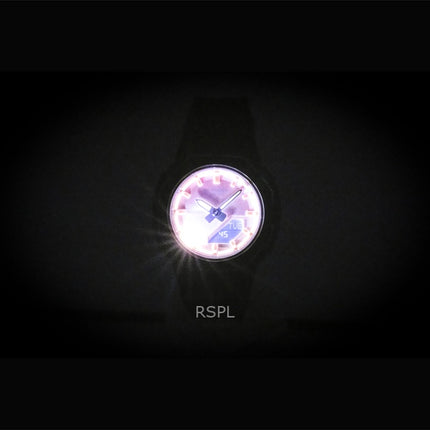 Montre Casio G-Shock GMA-P2110SC-4A pour femme, analogique-numérique, en résine biosourcée, cadran rose, mouvement à quartz, étanche à 200 m.