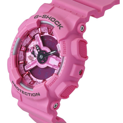 Montre femme Casio G-Shock analogique numérique Barbie Collaboration, cadran rose en résine biosourcée, quartz GMA-S110BE-4A, 200 m