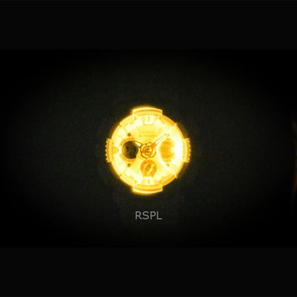 Montre femme Casio G-Shock analogique numérique en résine biosourcée, cadran blanc, quartz, GMA-S120SA-7A2, 200 m