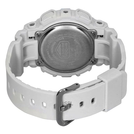 Montre femme Casio G-Shock analogique numérique en résine biosourcée, cadran blanc, quartz, GMA-S120SA-7A2, 200 m