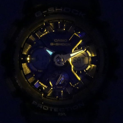 Montre pour femme Casio G-Shock gris translucide analogique numérique Quartz GMA-S120TB-8A 200M