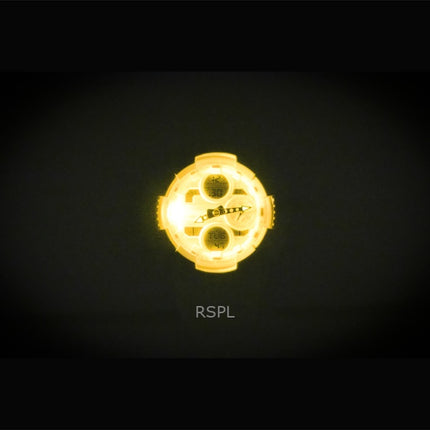 Montre Casio G-Shock GMA-S140-7A pour femme, analogique-numérique, cadran crème en résine biosourcée, mouvement à quartz, étanche à 200 m.