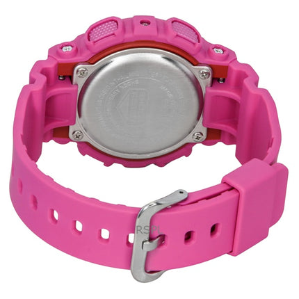 Montre femme Casio G-Shock analogique numérique en résine biosourcée, cadran rose, quartz, GMA-S140PP-4A, 200 m