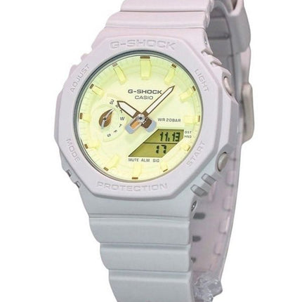 Montre pour femme Casio G-Shock Nature's Color Series analogique numérique avec cadran jaune à quartz GMA-S2100NC-4A 200M
