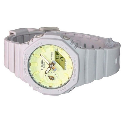 Montre pour femme Casio G-Shock Nature's Color Series analogique numérique avec cadran jaune à quartz GMA-S2100NC-4A 200M