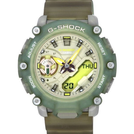 Montre pour femme Casio G-Shock analogique numérique bracelet en résine translucide Quartz GMA-S2200PE-3A 200M