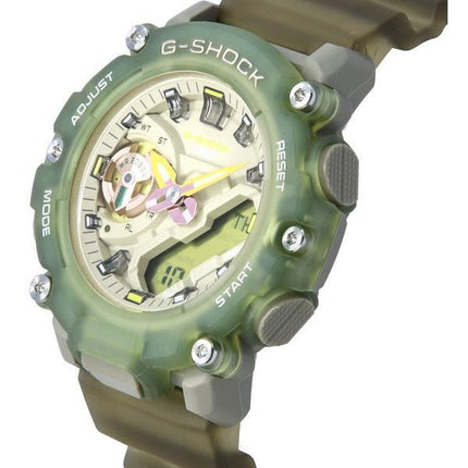 Montre pour femme Casio G-Shock analogique numérique bracelet en résine translucide Quartz GMA-S2200PE-3A 200M