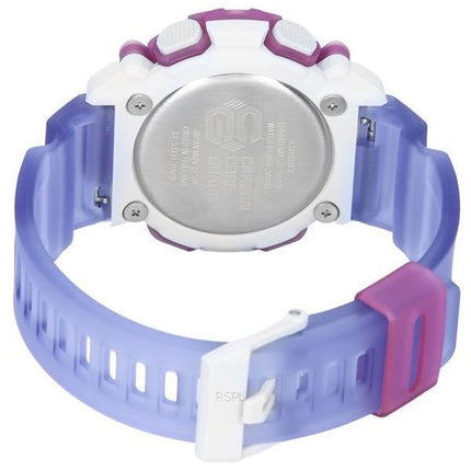 Montre Casio G-Shock GMA-S2200PE-6A pour femme, reconditionnée, analogique-numérique, bracelet en résine translucide, mouvement à quartz, étanche à 200 m.