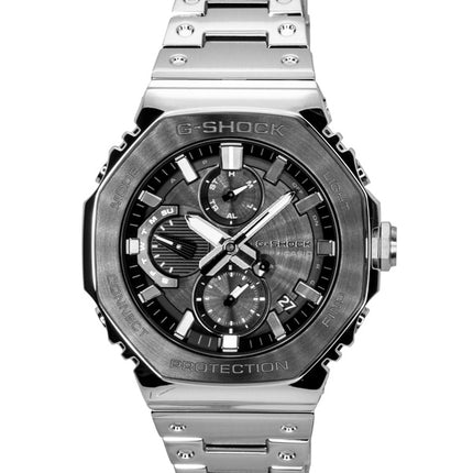 Montre homme Casio G-Shock analogique entièrement métallique avec connexion smartphone, cadran noir, solaire GMC-B2100BT-1A, étanche à 200 m
