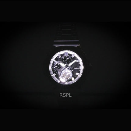 Montre homme Casio G-Shock analogique entièrement métallique avec connexion smartphone, cadran noir, solaire GMC-B2100BT-1A, étanche à 200 m
