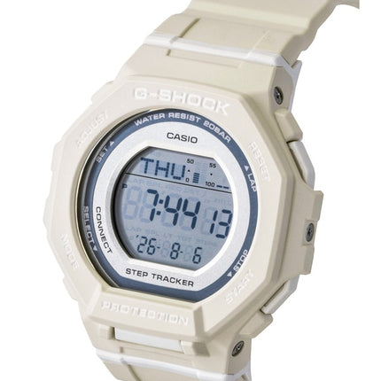 Montre Casio G-Shock pour femme, GMD-B300-7, bracelet en résine biosourcée, mouvement à quartz, étanche à 200 m, avec connexion smartphone et bracelet en résine biosourcée.
