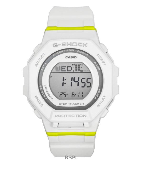 Montre Casio G-Shock G-Squad Digital Smartphone Link en résine biosourcée à quartz GMD-B300SC-7 200 m pour femme