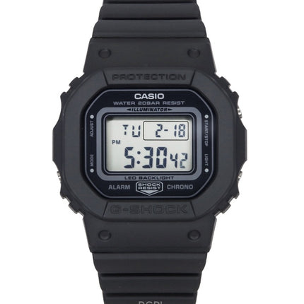 Montre pour femme Casio G-Shock Digital bracelet en résine noire cadran noir Quartz GMD-S5600BA-1 200M