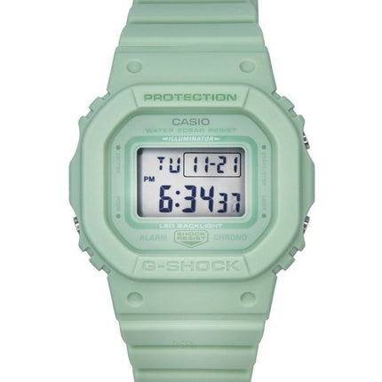 Montre pour femme Casio G-Shock numérique bracelet en résine verte cadran vert Quartz GMD-S5600BA-3 200M