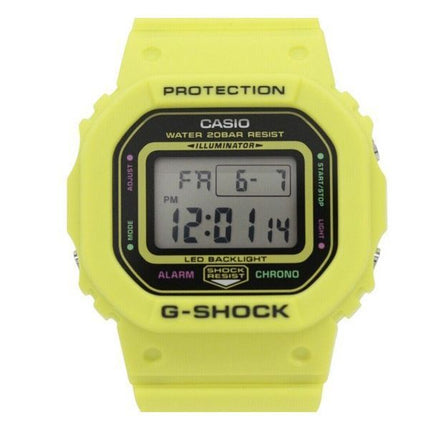 Montre Casio G-Shock Energy Pack Series Digital Bracelet en résine biosourcée jaune Quartz GMD-S5600EP-9 200M pour femme