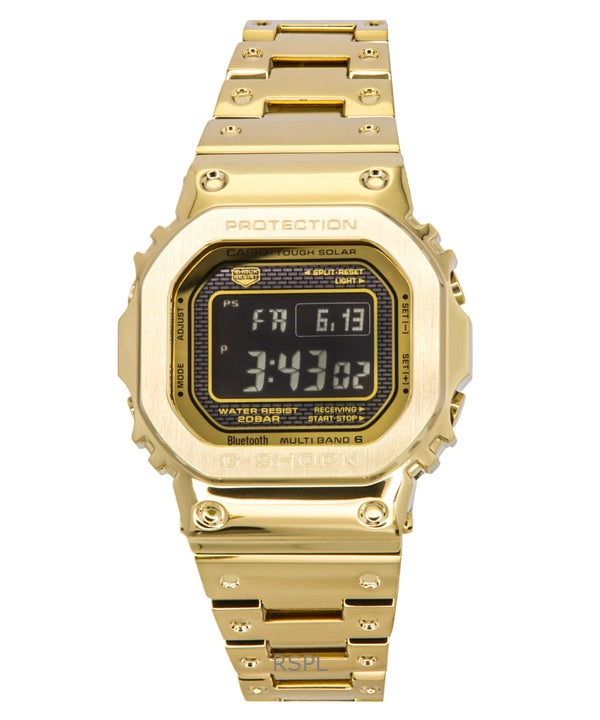 Montre Casio G-Shock GMW-B5000GD-9 pour homme, bracelet en acier inoxydable, bracelet numérique, bracelet connecté, 200 m