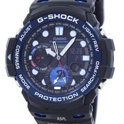 Montre Casio G-Shock GULFMASTER Double Sensor données de la lune Graphique de la marée GN-1000B-1A Hommes