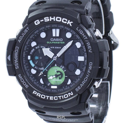 Casio G-Shock Gulfmaster Twin Sensor monde temps GN-1000MB-1 a GN1000MB-1 a montre homme