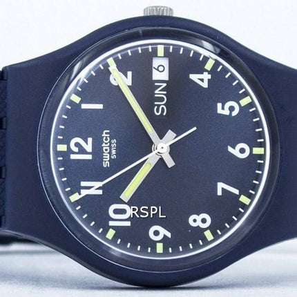 Montre unisexe Swatch Originals Sir bleu Quartz GN718