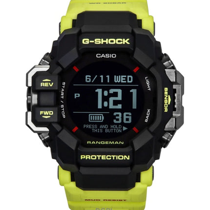 Montre Casio G-Shock Master of G-Land Rangeman Digital Smartphone Link Solar GPR-H1000RY-1A9 pour homme, 200 m