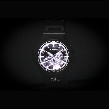 Montre homme Casio G-Shock G-Steel analogique avec connexion smartphone, cadran noir en acier inoxydable, solaire GST-B1000D-1A, étanche à 200 m