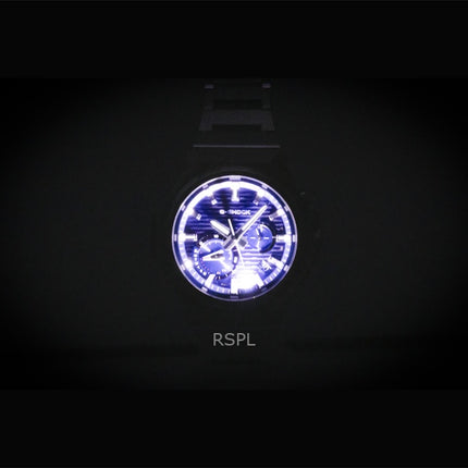Montre homme Casio G-Shock G-Steel analogique avec connexion smartphone, cadran bleu, boîtier en acier inoxydable, solaire GST-B1000D-2A, étanche à 200 m