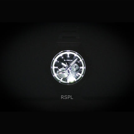 Montre homme Casio G-Shock G-Steel analogique avec connexion smartphone, cadran vert, boîtier en acier inoxydable, énergie solaire, GST-B1000D-3A, étanche à 200 m