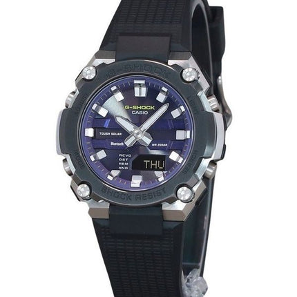 Montre pour homme Casio G-Shock G-Steel analogique numérique lien Bluetooth cadran bleu solaire GST-B600A-1A6 200M