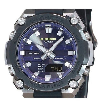 Montre pour homme Casio G-Shock G-Steel analogique numérique lien Bluetooth cadran bleu solaire GST-B600A-1A6 200M
