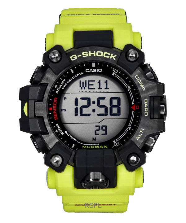 Montre Casio G-Shock Master Of G-Land Mudman Digitale Résine Biosourcée Solaire GW-9500MRY-1A9 200 M pour Homme