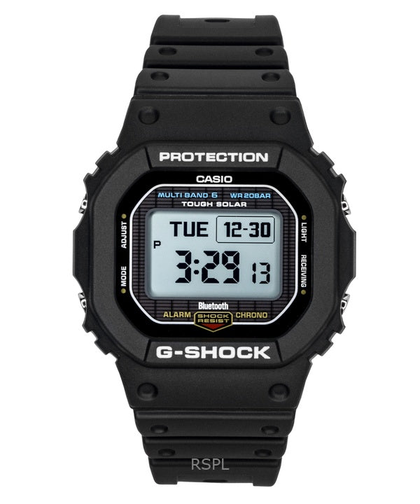 Montre Casio G-Shock Digital Smartphone Link en résine biosourcée solaire GW-BX5600-1 200M unisexe