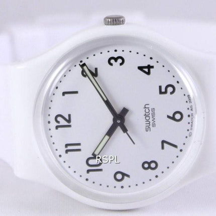 Swatch origine Just White Quartz suisse GW151 unisexe