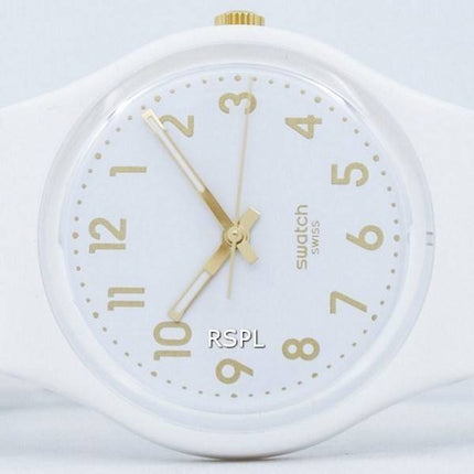 Montre unisexe Swatch Originals blanc évêque Quartz GW164