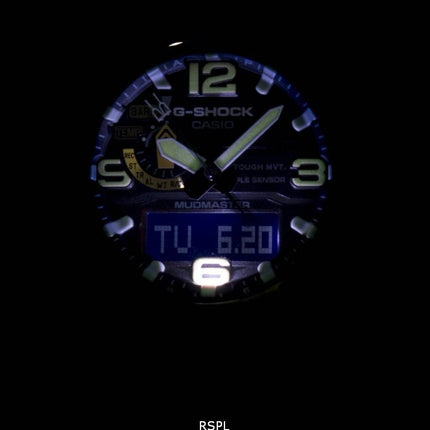 Montre Casio G-Shock Numérique Analogique MudMaster Triple Sensor GWG-1000Go-1A Hommes
