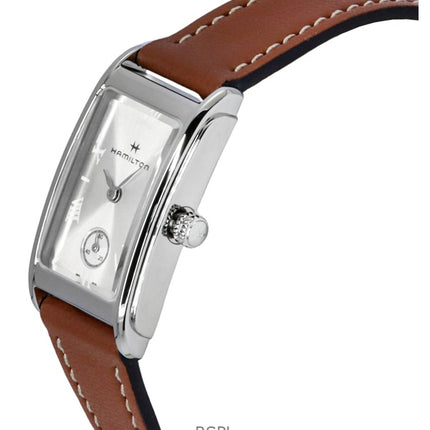 Montre unisexe Hamilton American Classic Ardmore, bracelet en cuir, cadran argenté, quartz H11221550