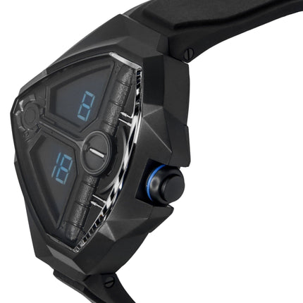 Montre Hamilton Ventura Edge Dune pour homme, édition limitée, bracelet en caoutchouc, cadran noir, quartz, H24624330, 100 m