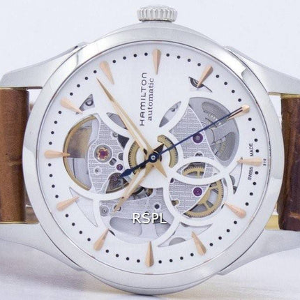 Montre Hamilton Jazzmaster hommes H32405551 automatique squelette féminin