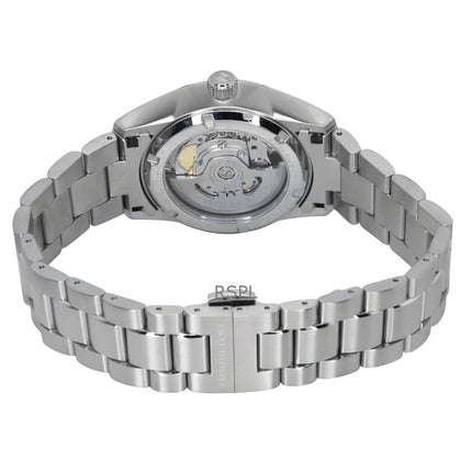 Montre homme Hamilton Jazzmaster Performer en acier inoxydable, cadran bleu, automatique, H36235140, 100 m