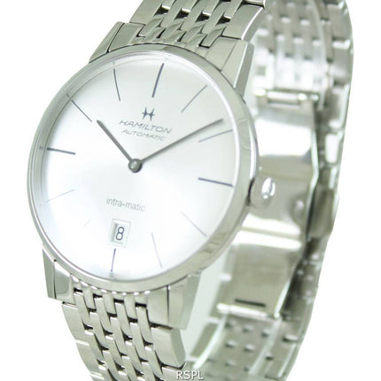 Hamilton Intra-Matic cadran argenté automatique H38455151