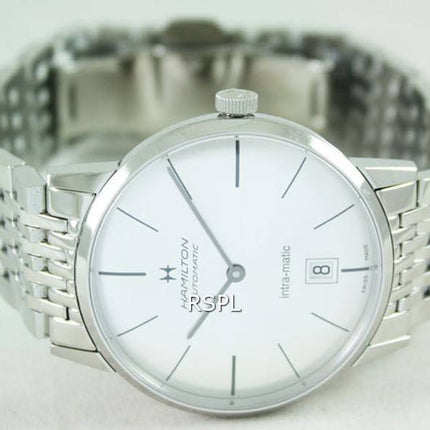 Hamilton Intra-Matic cadran argenté automatique H38455151