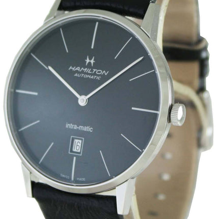 Hamilton Intra-Matic cadran noir automatique H38755731